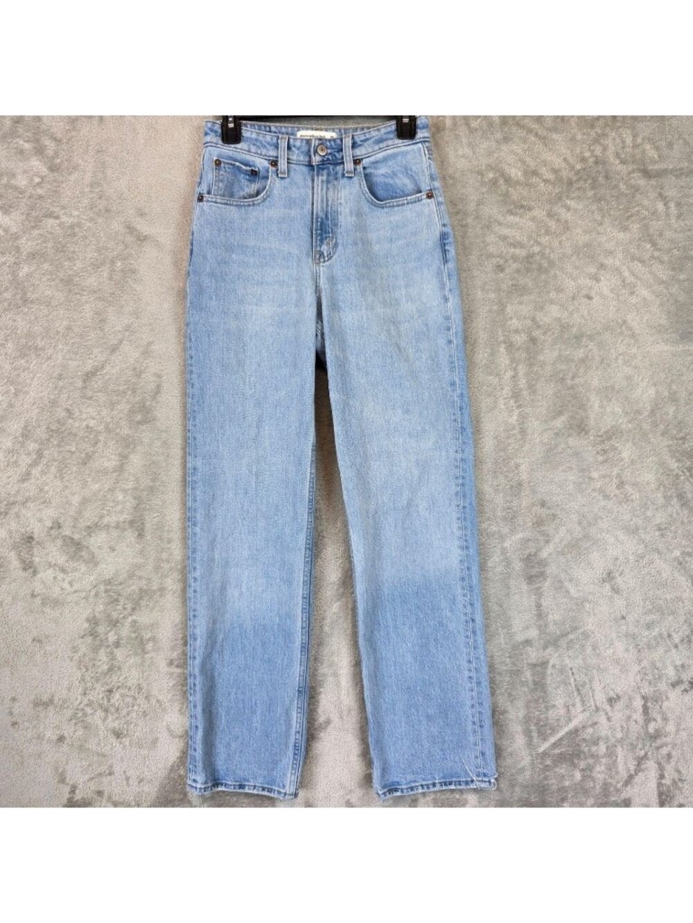 Abercrombie & Fitch 90s Relaxed High Rise Jeans Womens 25 Light Wash Curve Love